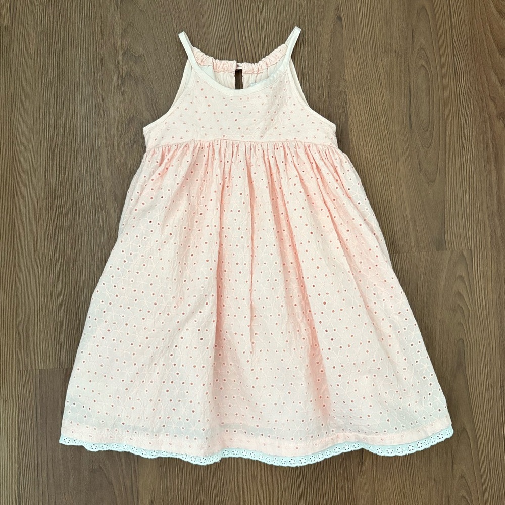 Shabby Chic Light Pink Eyelet Dress